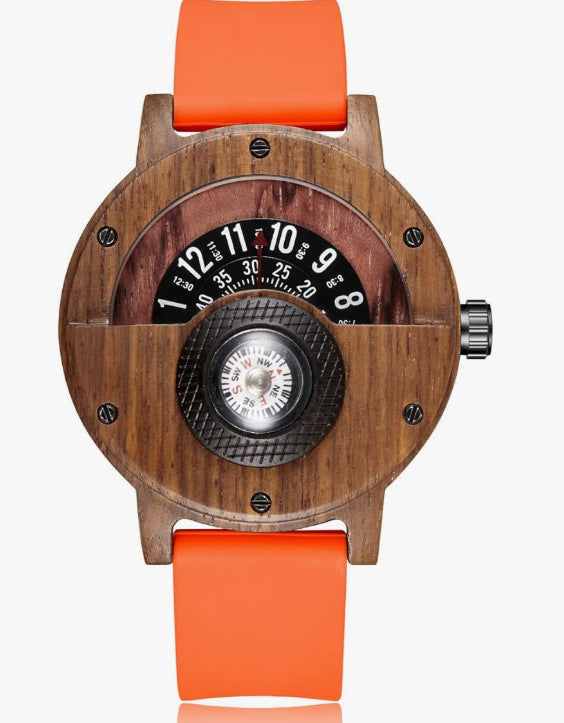Multifunction Compass Wooden Watch | natural light lifestyle
