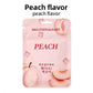 Peach scented cotton core sachet in pale pink, Breathing and Habit branding, peach halves pictured