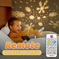 Black snowflake theme dome for the star projector night light
