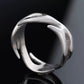 Geometric Flame Design Titanium Steel Ring
