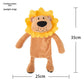 Assorted plush squeaky pet toy shape in soft corn velvet, made for supervised dog play