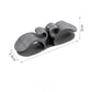 Close view of the soft TPR rubber cord winder with two curved arms