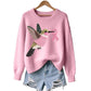 Womens 3D print knit look pullover tops shown in ten animal motif designs, product photo