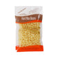 Resealable pouch of pale cream hard wax beads showing the 100 g net weight line