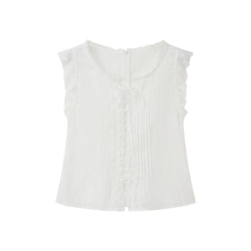 Romantic Lace Trim Flutter