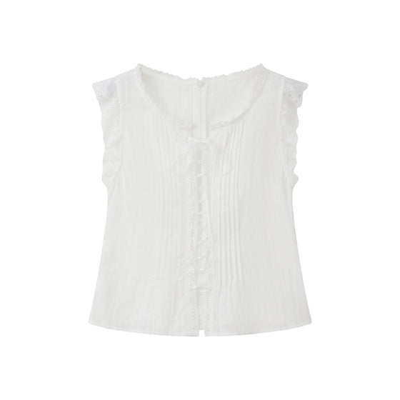 Romantic Lace Trim Flutter