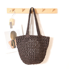 Simple and Stylish Large-Capacity Single-Shoulder Straw Bag