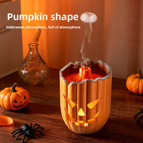 Pumpkin Halloween Humidifier Aroma Diffuser with Colorful Night Light