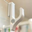 White single hook with hole