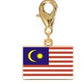 Stainless Steel National Flag Pendant Bracelet