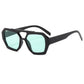 Retro polygonal sunglasses carried out for a bright day on the move