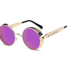 Gold Frame, Purple Mirror Lens