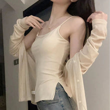 Retro Cotton Sling Vest with Chest Pad