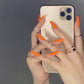 CS01-40 Wearing Nail Art Finished Nail Pieces Long Frosted Nail Pieces | angled lifestyle styling shot