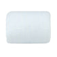 Overview of the nursing pillow and its included soft printed cover laid out flat