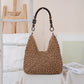 Woven Straw Shoulder Bag, Everyday Bag for Busy Day, Simple Errand, daily routine with Practical Value, Cleaner Use, and E...