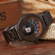 Black wood compass