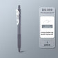 Slate gray retractable gel pen on a matching background, labeled Bamboo charcoal gray, Bamboo Charcoal Gray 1pc