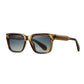 Folded square sunglasses showing the acetate temples and TR90 hinges