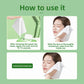 How to use infographic showing a wipe pressed on the face for 10 to 15 seconds and wiped from the inside out