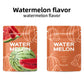 Watermelon scented cotton core sachets, front and back, Breathing and Habit branding, pack of three