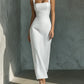 Deep hem gives the skirt its soft afternoon swing