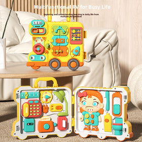 Montessori Baby Busy Board Toy Car