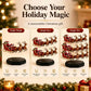 Promotional graphic of single, duo and trio Santa sleigh sets, not selectable options of this listing