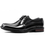 Mens Classic Derby Leather Shoes