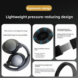 Over-ear ABS and PU cups of the M4ANC headphones
