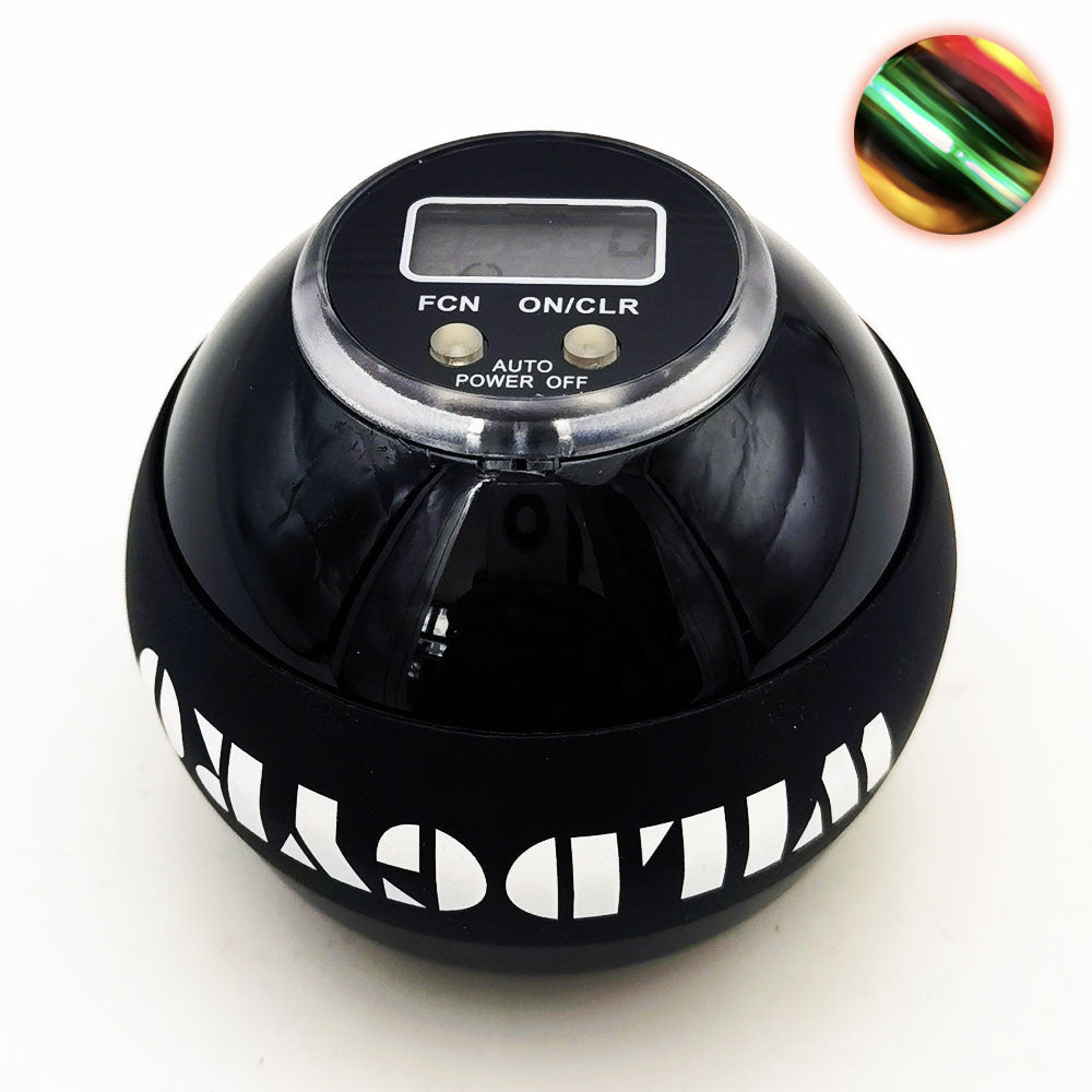 Wrist strength ball with colored light on illuminated models