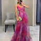 Mesh Print Sling Dress Long Casual Party Wear for Casual Day, Trip, Relaxed Outing with Easy Styling | wardrobe pairing ex...