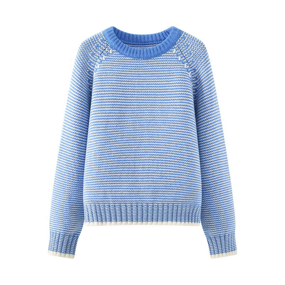 Striped Knit Women's Sweater