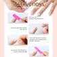 Step by step guide to applying the press on nails with jelly tabs