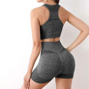 Sleeveless pullover yoga top and leggings styling shot