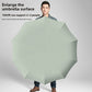 Folded three fold umbrella with its loop buckle handle
