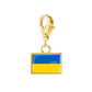 Stainless Steel National Flag Pendant Bracelet