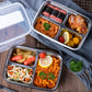 Portable Compartmentalized Stainless Steel Lunch Box