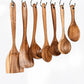 Teak Wood Seven-Piece Kitchen Utensil Set