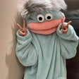 Silver hair Bigmouth Monster No Shoes