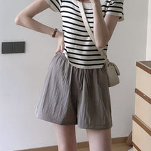 Womens Ice Silk Quick-Dry Pleated Shorts