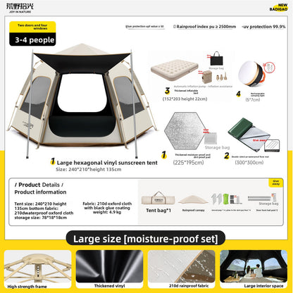 Automatic Pop Up Camping Tent | wear and tear test