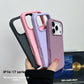 Soft silicone phone case compatible with MagSafe chargers and mounts, raised camera and screen edges
