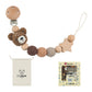 Pacifier chain teether animal design color and tone detail