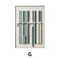 Decorative paintings in an abstract living room