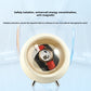 Cream single watch winder capsule on metal feet with a watch resting on the cushion behind the dome