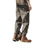 Detail of the reinforced side cargo pocket on the thigh of the pants