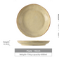 Retro Stoneware Shallow Plate