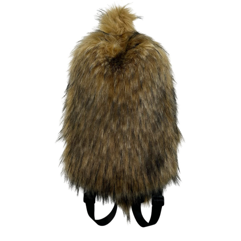 Plush Fur Travel Backpack | carry comfort shot