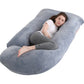 J-shaped pregnant woman pillow support